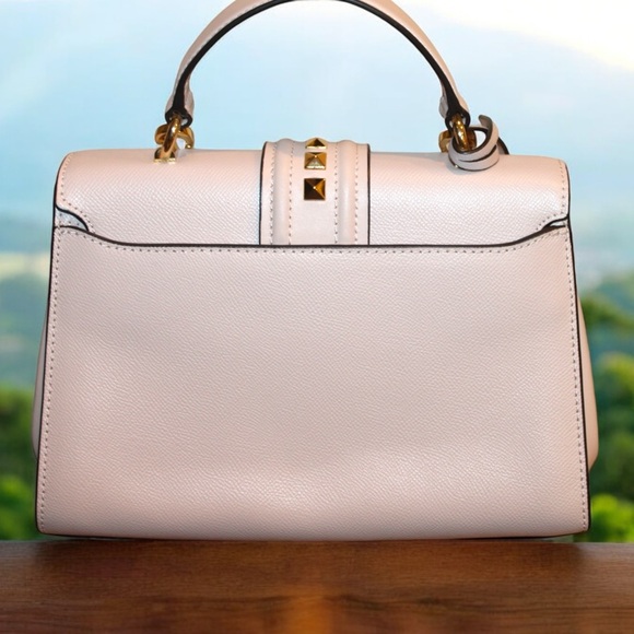 Michael Kors Bleeker Small Studded Crossgrain Leather Satchel - NWT - Picture 9 of 10